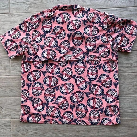 Columbia PFG Trollers Best Men XXL Vented Sorbet Holiday Spirits Shirt - Picture 10 of 11